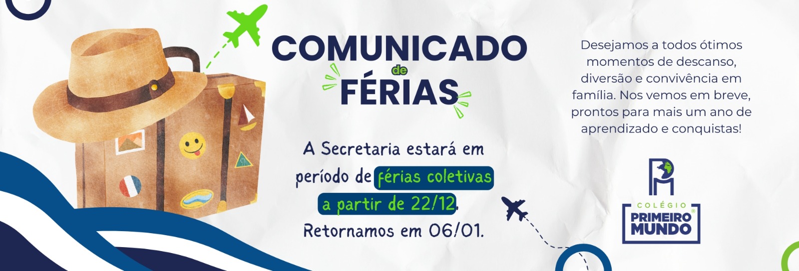 Comunicado de Férias